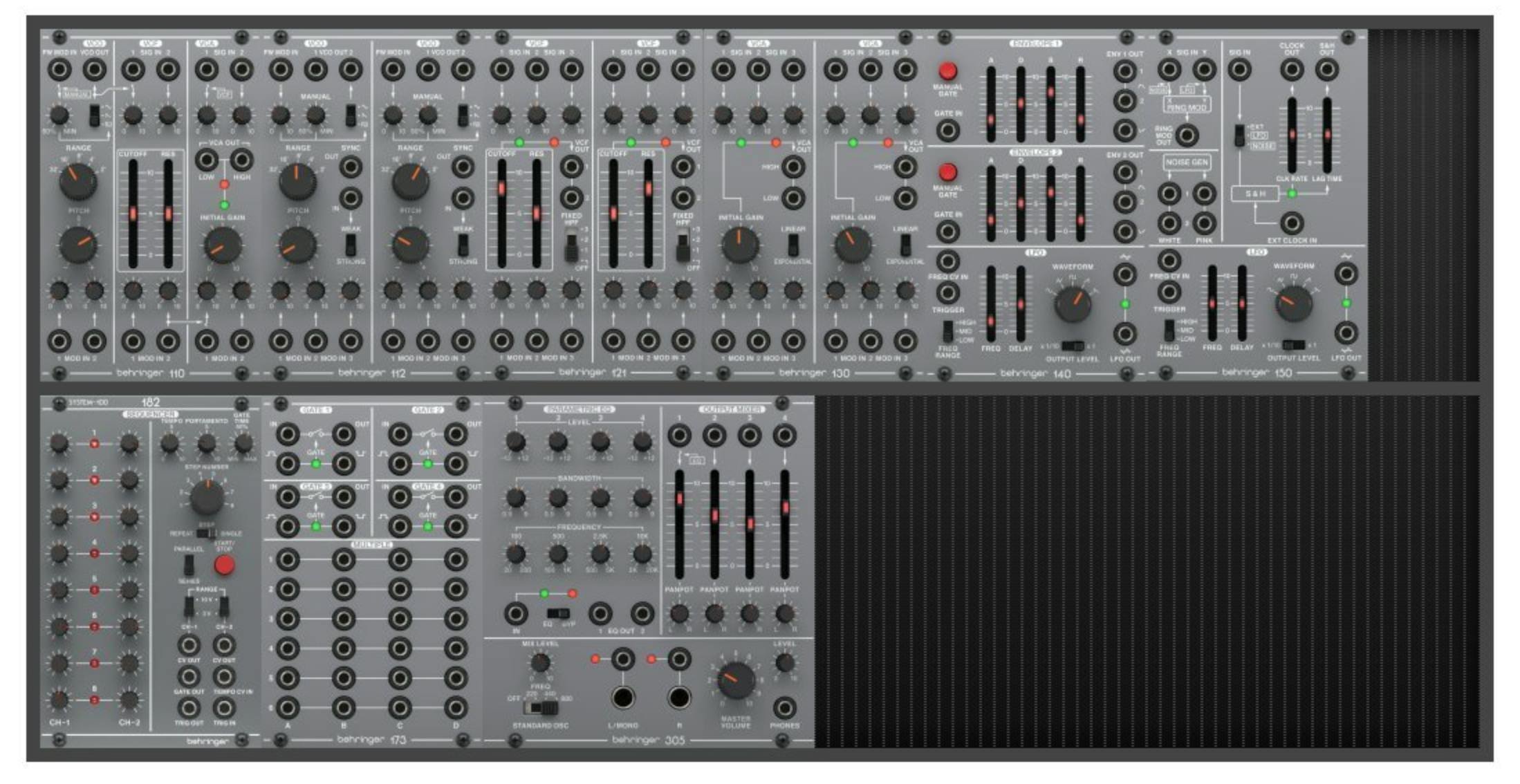Behringer System 100 Eurorack Modular Bundle - Andertons Music Co. Behringer System 100 Eurorack Modular Bundle - Andertons Music Co.